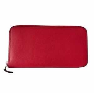Hermès Azap Silk’In Long Wallet – Texas Rose Epsom Leather with Silk Lining